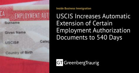 USCIS Increases Automatic Extension of Certain Employment .
